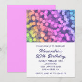 Invitations simples pour 30 ans Anniversaire Confe (Devant / Derrière)