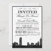 Invitations Skyline de Boston (Devant)