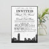 Invitations Skyline de Boston (Debout devant)