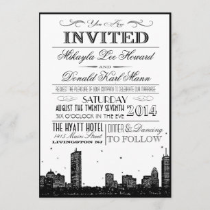 Invitations Skyline de Boston