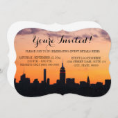 Invitations Skyline de New York (Devant / Derrière)