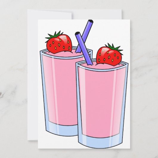 Invitations Smoothie (Devant)