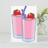 Invitations Smoothie (Debout devant)
