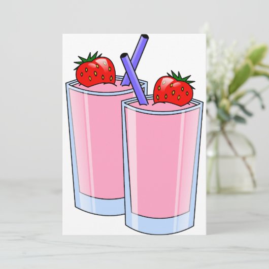 Invitations Smoothie (Debout devant)