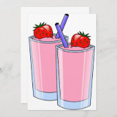 Invitations Smoothie (Devant / Derrière)