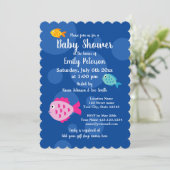 Invitations sous-marine à thème bébé (Debout devant)