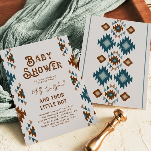 Invitations Southwest Baby Shower