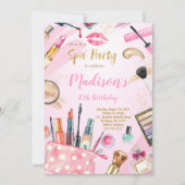 Invitations spas d'anniversaire (Devant)