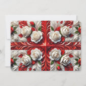 Invitations spéciales avec Rose anglais (Devant)