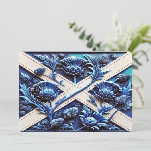 Invitations spéciales avec Scottish Thistles (Debout devant)