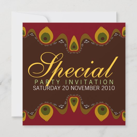 Invitations spéciales de déesse à flamme intérieur (Devant)