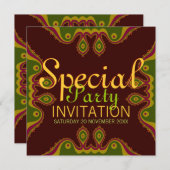 Invitations spéciales de la déesse du désert (Devant / Derrière)