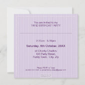 INVITATIONS SPÉCIAUX :: carré adorable 6SQ (Dos)