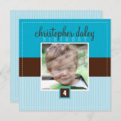 INVITATIONS SPÉCIAUX :: carré charmant 8SQ (Devant / Derrière)