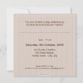 INVITATIONS SPÉCIAUX :: carré charmant 8SQ (Dos)