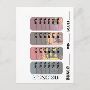 Invitations spéciaux de carte postale de Bunco