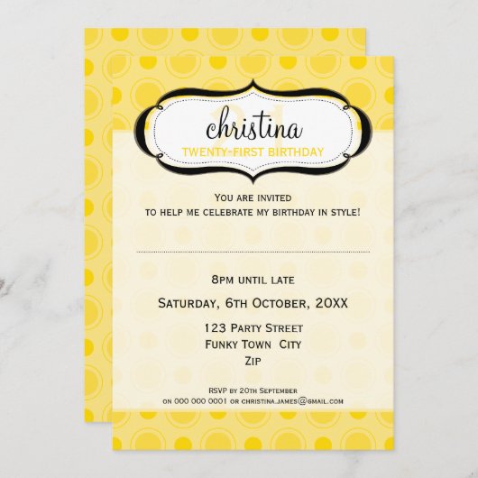 INVITATIONS SPÉCIAUX :: délicieux 5P (Devant / Derrière)
