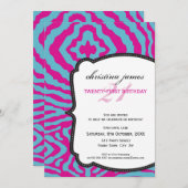 INVITATIONS SPÉCIAUX :: superbe zèbre 15P (Devant / Derrière)