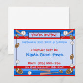 Invitations sportives personnalisables "Vous êtes  (Devant / Derrière)