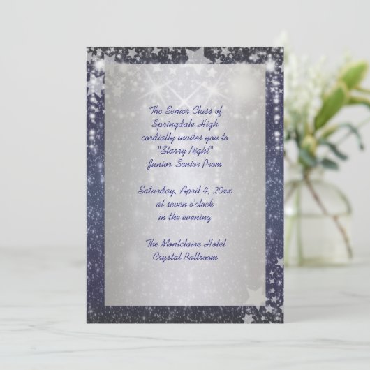 Invitations Starry Night Prom (Debout devant)