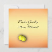 Invitations Sunset Tennis Wedding (Dos)