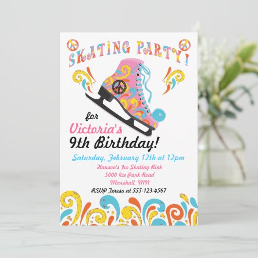 Invitations super de patin à glace (Debout devant)
