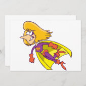 Invitations Super Maman (Devant / Derrière)