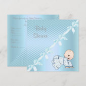 INVITATIONS SUR LA DOUCHE BÉBÉ CUTE PAR MUMSBUBSNG (Devant / Derrière)