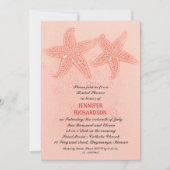 INVITATIONS SUR LA DOUCHE PINK BEACH (Devant)