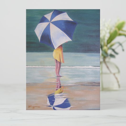 Invitations sur la scène de plage (Debout devant)