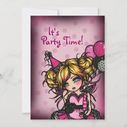 Invitations sur mesure de la Princesse Fairy (Dos)