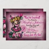 Invitations sur mesure de la Princesse Fairy (Devant / Derrière)
