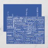 Invitations sur mesure des villes finlandaises (Devant / Derrière)
