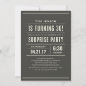 Invitations surprise 30e anniversaire (Devant)