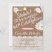 invitations surprise à 60e anniversaire, fête surp (Devant)