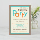 Invitations Surprise Anniversaire - Hommes Adultes (Debout devant)