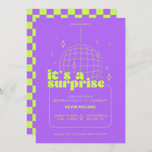 Invitations Surprise Disco Party