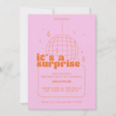 Invitations Surprise Disco Party (Devant)