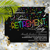 Invitations Surprise Retraite Party