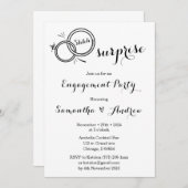 Invitations surprises à la partie d'engagement (Devant / Derrière)