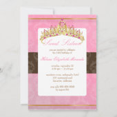 Invitations Sweet 16/ tiara/ Damask rose (Dos)