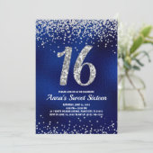 Invitations Sweet sixteen Sparkle (Debout devant)