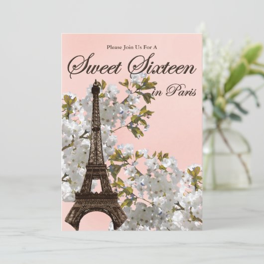 Invitations Sweets sixteens de Paris (Debout devant)