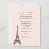 Invitations Sweets sixteens de Paris (Dos)