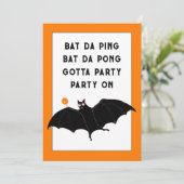 Invitations tendance de la fête d'Halloween (Debout devant)