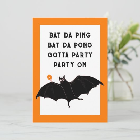 Invitations tendance de la fête d'Halloween (Debout devant)