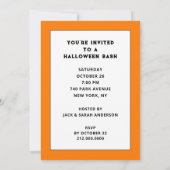 Invitations tendance de la fête d'Halloween (Dos)