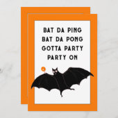 Invitations tendance de la fête d'Halloween (Devant / Derrière)