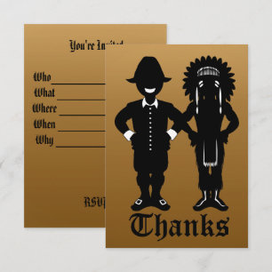 Invitations Thanksgiving Invitation de parti perso