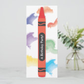 Invitations thématiques Crayon| Rouge (Debout devant)